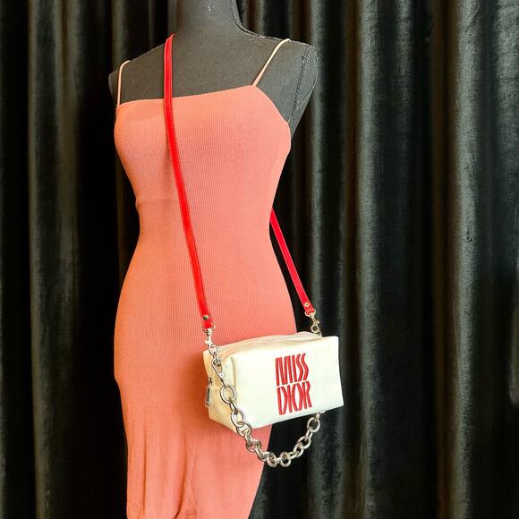 MISS DIOR cosmetic beauty crossbody or shoulder bag. NEW with strap! - Picture 7 of 11
